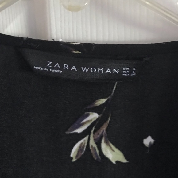 Black Floral Dress S - Picture 4 of 4